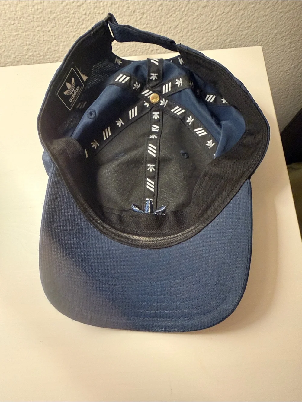adidas Navy Trefoil Cap in Deep Blue